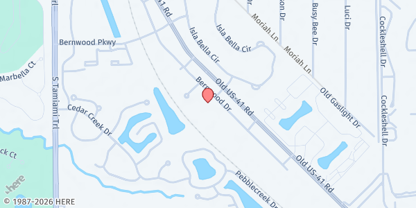 Map showing BONITA SPRINGS ASSISTANCE OFFICE, INC at 25300 BERNWOOD DR UNIT 6, BONITA SPRINGS, FL