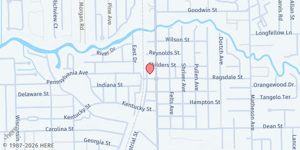 Map showing Integrity Church at 10421 Pennsylvania Ave., Bonita Springs, FL