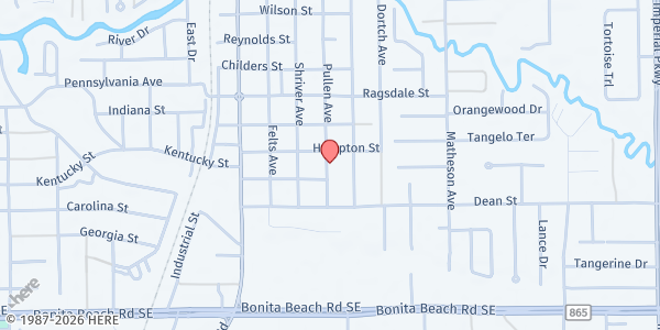 Map showing Meals of Hope Bonita Elementary at 10701 DEAN STREET, BONITA SPRINGS, FL