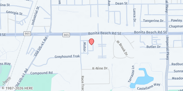 Map showing OAK CREEK CHARTER at 28011 Performance Ln, Bonita Springs, FL