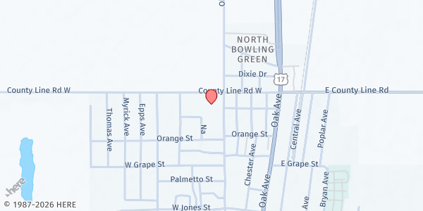 Map showing CARING PEOPLE RECOVERY CENTER at 5207 Doyle Parker Avenue, Bowling Green, FL