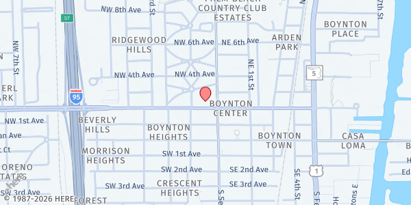 Map showing Boca Helping Hands - Boynton Beach at 301 N Seacrest Blvd, Boynton Beach, FL