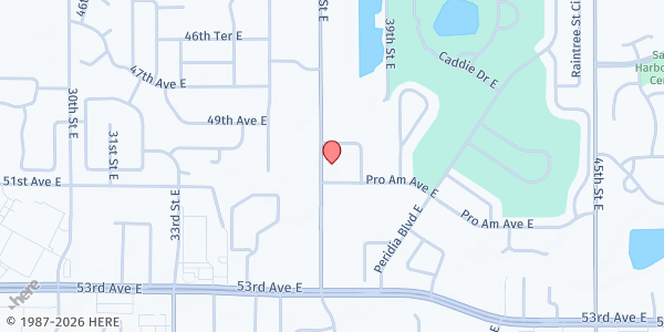 Map showing Dream Church at 5019 37th St. E., Bradenton, FL