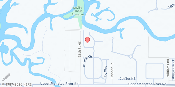 Map showing The Source Church at 1200 Glory Way Blvd., Bradenton, FL