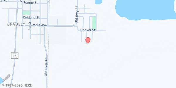 Map showing St. Paul COGIC at 7009 Columbia Dr, Bradley, FL