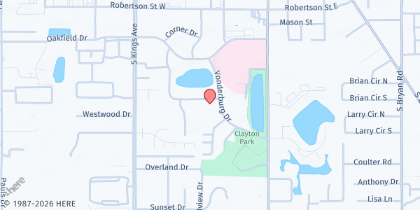 Map showing PHOENIX HOUSE FLORIDA - Brandon at 510 Vonderburg Drive, Brandon, FL