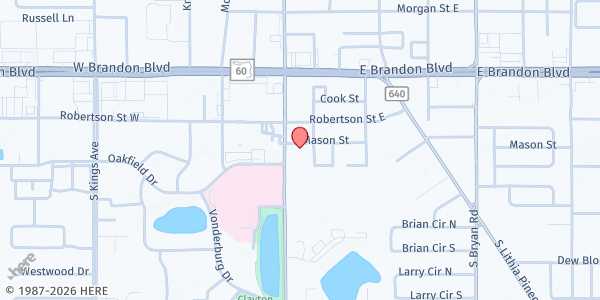 Map showing PORTAMENTO OF HOPE at 107 Mason Street, Brandon, FL
