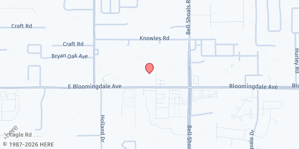 Map showing Seeds of Hope - Brandon at 710 East Bloomingdale Avenue, Brandon, FL