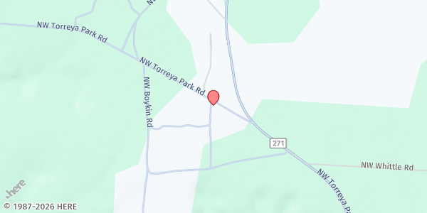 Map showing End Time Revival at 6906 NW Torreya Park Rd, Bristol, FL