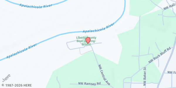 Map showing Innovative Charities Liberty at 12390 Central Ave, Bristol, FL