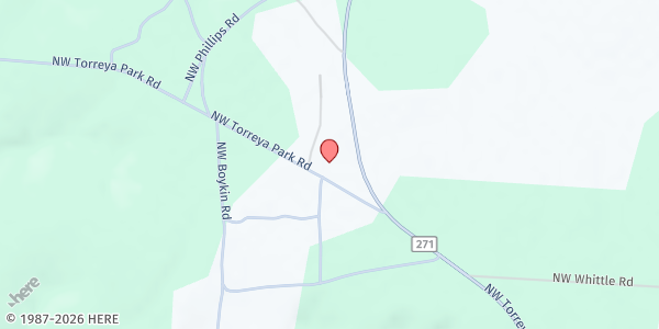 Map showing Mobile Distribution @ End Time Revival at 6906 NW Torreya Park Rd, Bristol, FL