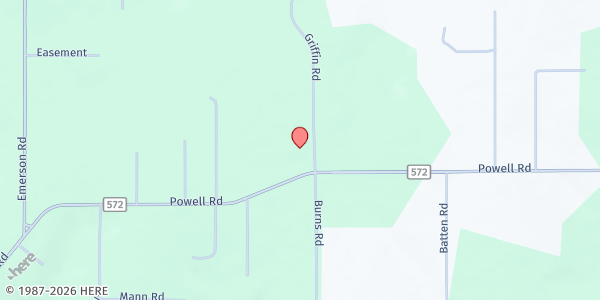 Map showing Community Bible Church at 5041 Griffin Rd., Brooksville, FL