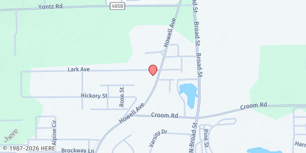 Map showing Jericho Road Ministries Food Barn at 1165 Howell Ave., Brooksville, FL