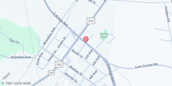 Map showing Crossroads Family Worship Center at 542284 US-1, Callahan, FL