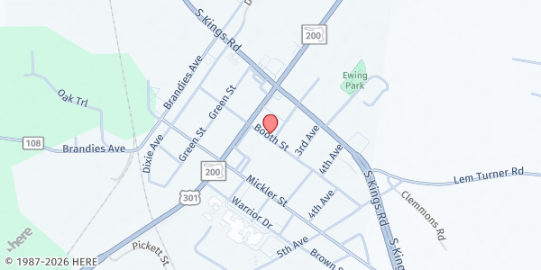 Map showing First United Methodist Church of Callahan at 449648 US-301, Callahan, FL