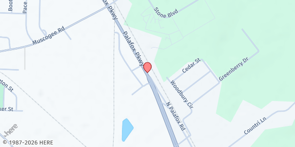 Map showing Heritage Baptist Church at 3065 Highway, Cantonment, FL