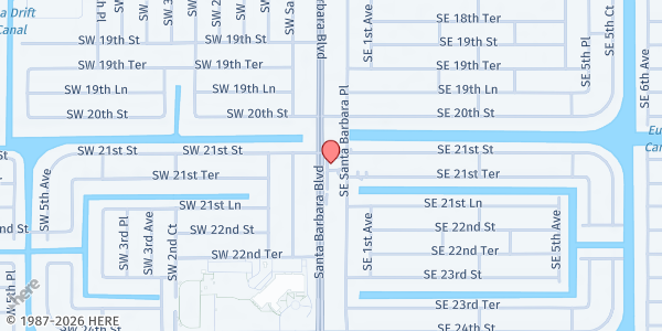 Map showing Heritage Charter Academy at 2107 Santa Barbara Blvd, Cape Coral, FL