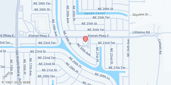 Map showing Ocean Church - Cape Coral at 2016 Kismet Pkwy. E., Cape Coral, FL