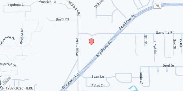 Map showing The Breeze Church at 7101 Bayshore Rd, Cape Coral, FL