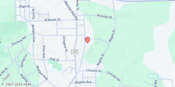 Map showing The Liberty Center at 613 Chattahoochee St., Chattahoochee, FL