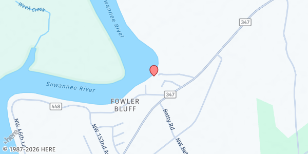 Map showing St. Albans Episcopal at 7550 NW 149th Ave, Chiefland, FL