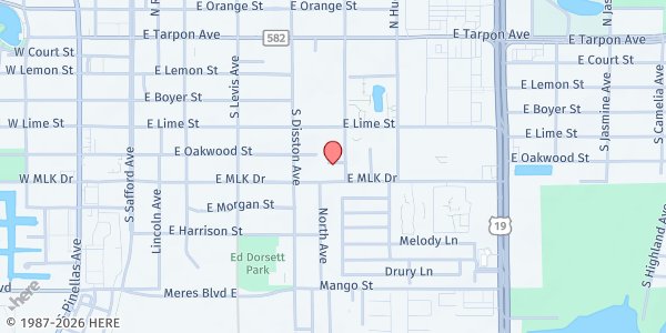 Map showing Tarpon Springs Housing Authority at 500 South Walton Avenue, Citizens Alliance For Progress, FL