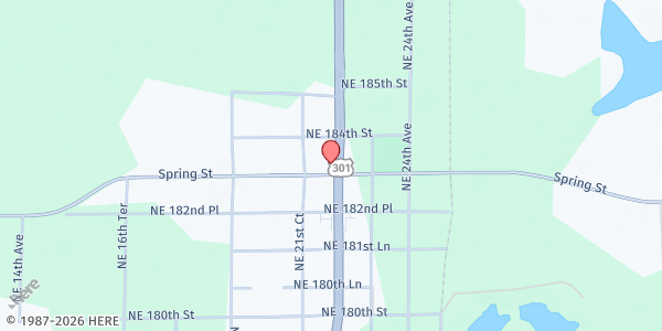 Map showing Hope Outreach Help Center at 18350 N. US Hwy. 301, Citra, FL