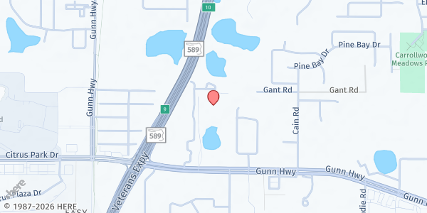 Map showing Tampa Jewish Family Services Community Campus at 13009 Community Campus Drive, Citrus Park Community, FL