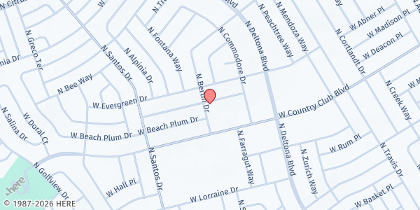 Map showing St. Elizabeth Ann Seton Catholic Church at 1460 W. St Elizabeth Pl., Citrus Springs, FL