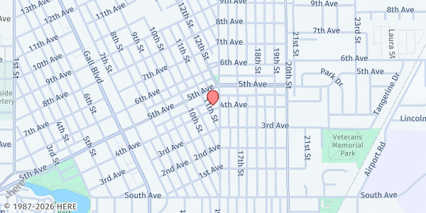 Map showing St Joseph Zephyrhills Food Pantry at 5316 11th Street, City Of Zephyrhills, FL