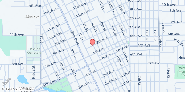 Map showing Zephyrhills Public Library at 5347 8th Street, City Of Zephyrhills, FL