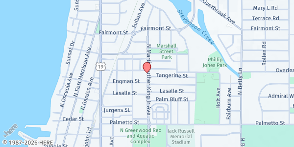 Map showing 360 Eats @ United Way Suncoast at 1320 North Martin Luther King Junior Avenue, Clearwater, FL