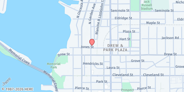 Map showing Bread of Life Mt. Olive CDC at 1201 north betty lane, Clearwater, FL