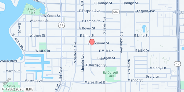 Map showing Citizens Alliance for Progress - 401 East Martin Luther King Junior Drive at 401 East Martin Luther King Junior Drive, Clearwater, FL