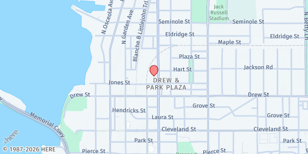 Map showing Clearwater Health Department at 310 North Myrtle Avenue, Clearwater, FL