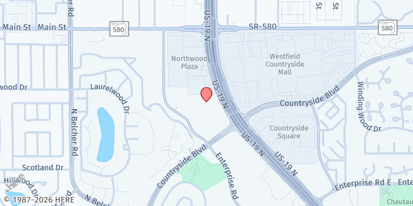 Map showing Family Network on Disabilities - Clearwater Office at 26750 US Highway 19 North, Clearwater, FL