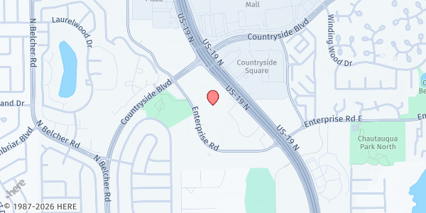 Map showing Food Rx Distribution Site - N. Pinellas VA at 26286 US Hwy 19 N, Clearwater, FL