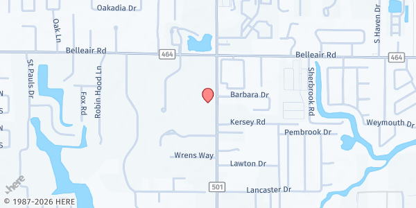 Map showing Good Neighbors At St Johns Episcopal Church at 1676 South Belcher Road, Clearwater, FL