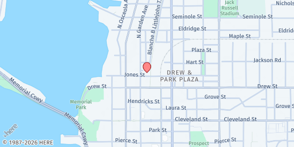 Map showing Mt. Olive AME at 600 Jones Street, Clearwater, FL