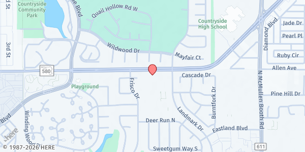 Map showing Northwood Presbyterian Church Food Pantry at 2875 State Road 580, Clearwater, FL