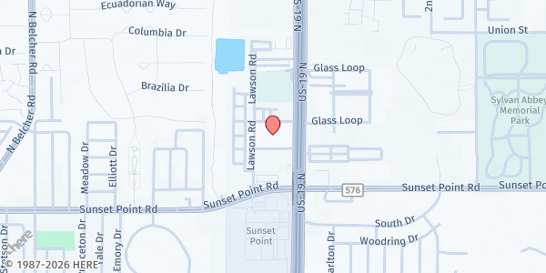Map showing Pinellas County Health & Human Services - Clearwater at 2565 Blackburn Street, Clearwater, FL