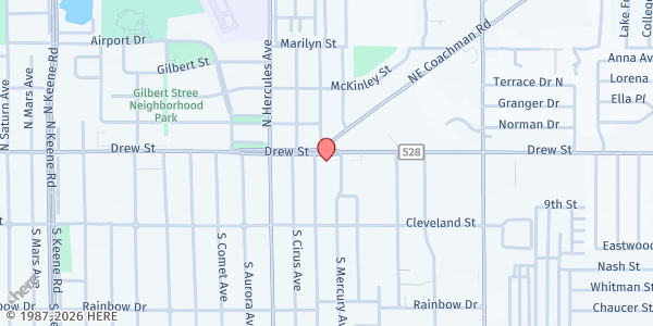 Map showing Skycrest United Methodist Church at 2045 Drew St, Clearwater, FL