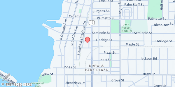 Map showing The Refuge - Metropolitan Ministries at 606 Alden Avenue, Clearwater, FL