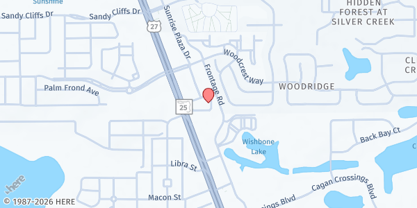 Map showing Oasis of Hope SDA Church at 1050 US-27, Clermont, FL
