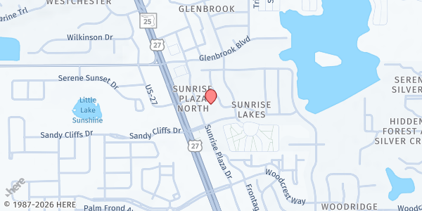 Map showing Well Of Hope at 16605 Sunrise Lake Blvd., Ste 3, Clermont, FL