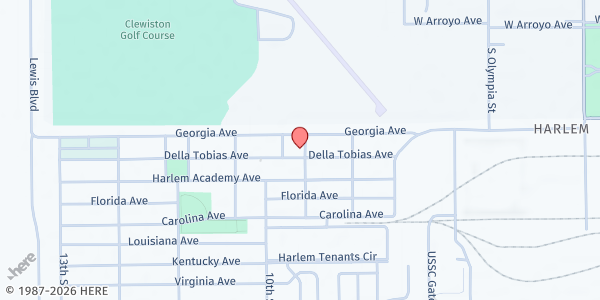 Map showing Greater Friendship Missionary Baptist Church at 901 Della Tobias Ave., Clewiston, FL