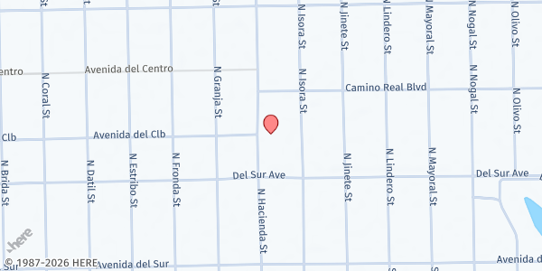 Map showing Iglesia Casa de Liberacion at 225 N Hacienda St, Clewiston, FL