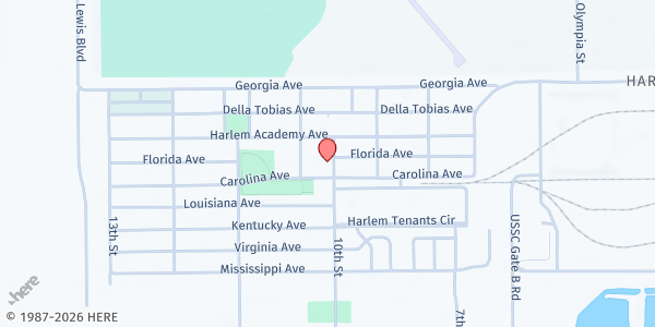 Map showing JOSEPH PROJECT 863 INC at 944 HARLEM ACADEMY AVE, CLEWISTON, FL