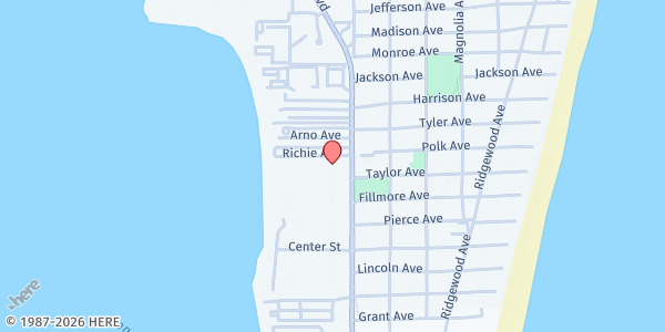 Map showing Christ Lutheran Church at 7511 N. Atlantic Ave., Cocoa Beach, FL
