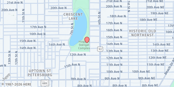 Map showing TASCO Office at 1320 5th Street North, Crescent Lake, FL